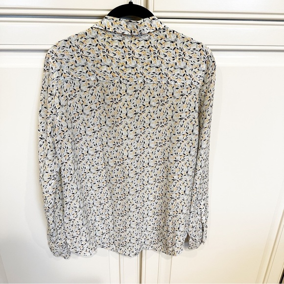 Equipment Femme Adalyn Women’s Silk Button Down Blouse Floral Pattern Office S - Picture 9 of 9